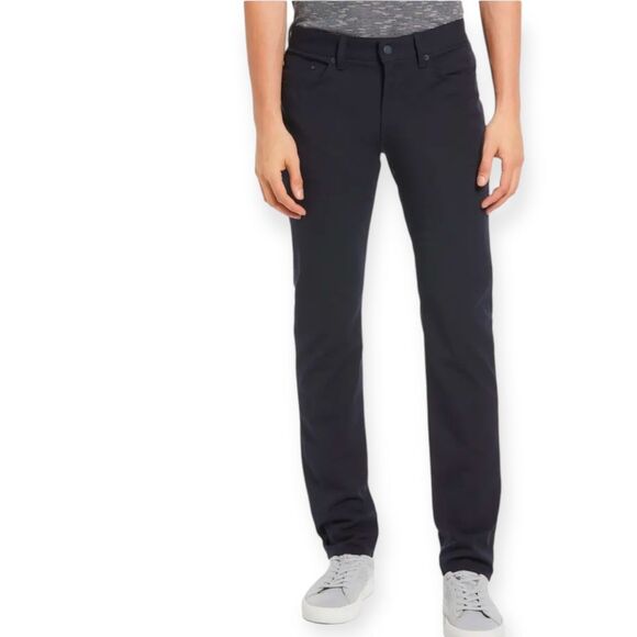 BOSS Men's Delaware Slim Fit Five Pocket‎ Pants 34Wx34L NWOT Navy Stretch Preppy - Picture 1 of 10